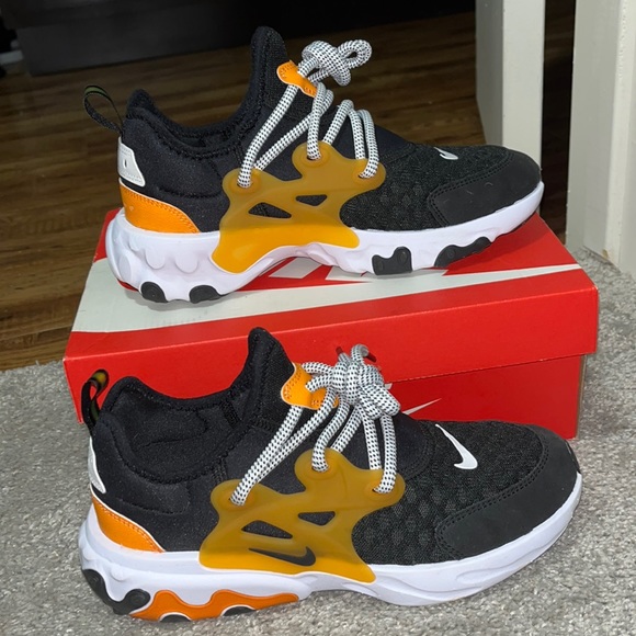 Tiger Print React Presto Black And Orange Sneakers Nike Presto